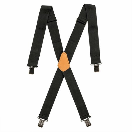 Bucket Boss Tool Suspenders, Black Suspenders, 2", Web Straps, Black 61120